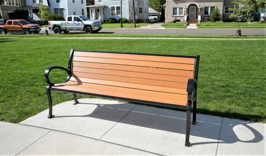 Cunningham Bench with Recycled Plastic