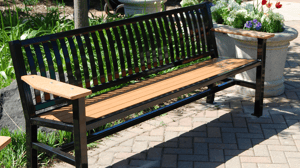 Livingston Bench with Recycled Plastic