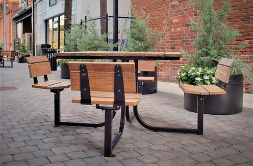 Lofty Courtyard Table with Ipe